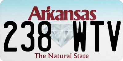 AR license plate 238WTV