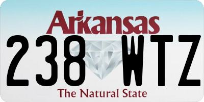 AR license plate 238WTZ