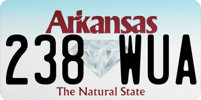 AR license plate 238WUA