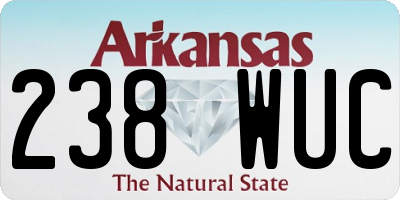 AR license plate 238WUC