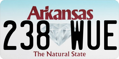 AR license plate 238WUE