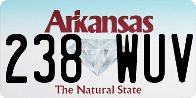 AR license plate 238WUV