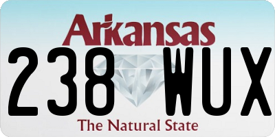 AR license plate 238WUX