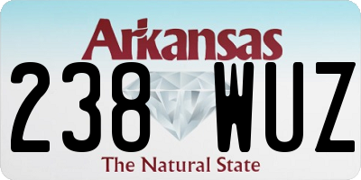 AR license plate 238WUZ