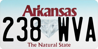 AR license plate 238WVA