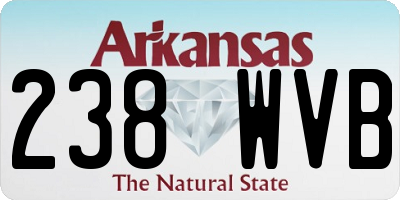 AR license plate 238WVB