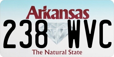 AR license plate 238WVC