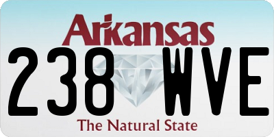 AR license plate 238WVE