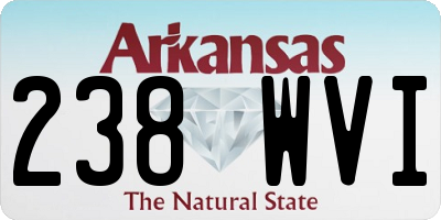 AR license plate 238WVI