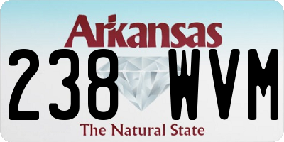 AR license plate 238WVM
