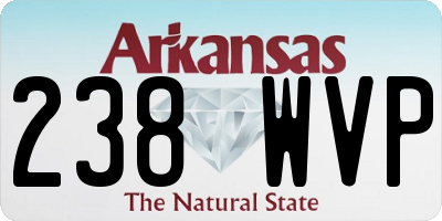 AR license plate 238WVP