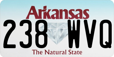 AR license plate 238WVQ