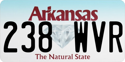 AR license plate 238WVR