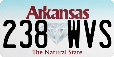 AR license plate 238WVS