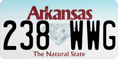 AR license plate 238WWG