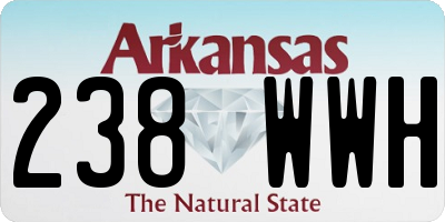 AR license plate 238WWH