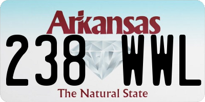 AR license plate 238WWL