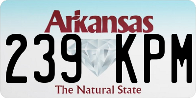 AR license plate 239KPM