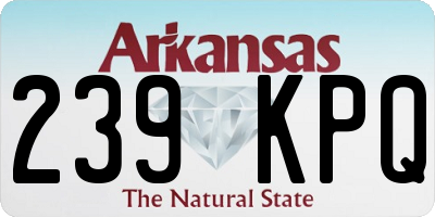 AR license plate 239KPQ