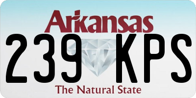 AR license plate 239KPS