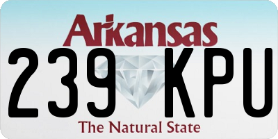 AR license plate 239KPU