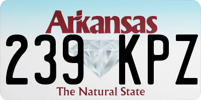 AR license plate 239KPZ