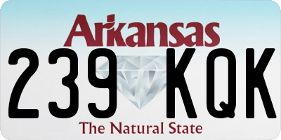 AR license plate 239KQK