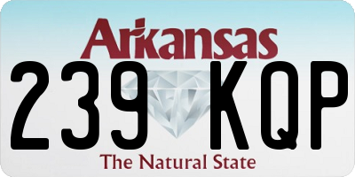 AR license plate 239KQP