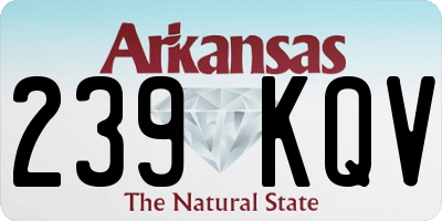 AR license plate 239KQV