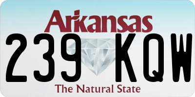 AR license plate 239KQW