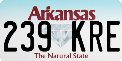 AR license plate 239KRE