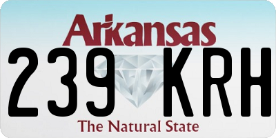 AR license plate 239KRH