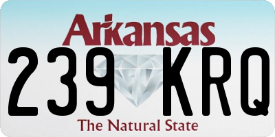 AR license plate 239KRQ