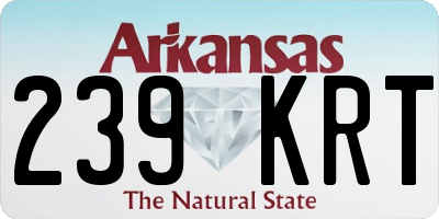 AR license plate 239KRT