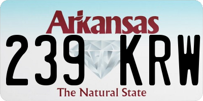 AR license plate 239KRW