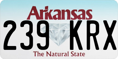 AR license plate 239KRX