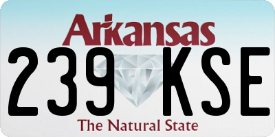 AR license plate 239KSE