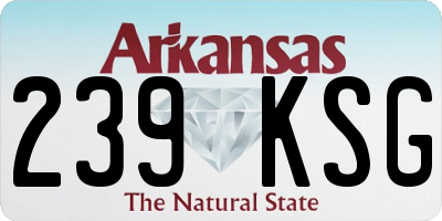 AR license plate 239KSG