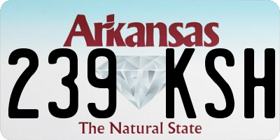 AR license plate 239KSH