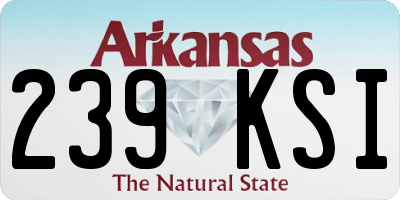 AR license plate 239KSI