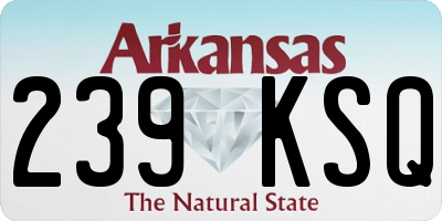 AR license plate 239KSQ