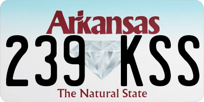 AR license plate 239KSS