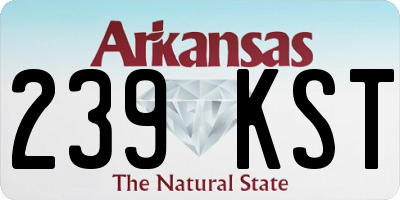 AR license plate 239KST