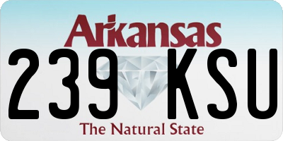 AR license plate 239KSU