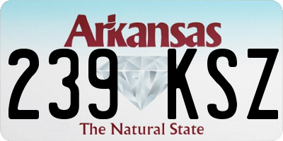 AR license plate 239KSZ