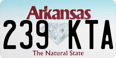 AR license plate 239KTA