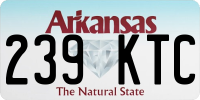 AR license plate 239KTC