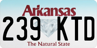 AR license plate 239KTD