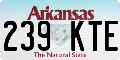 AR license plate 239KTE
