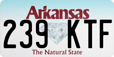 AR license plate 239KTF